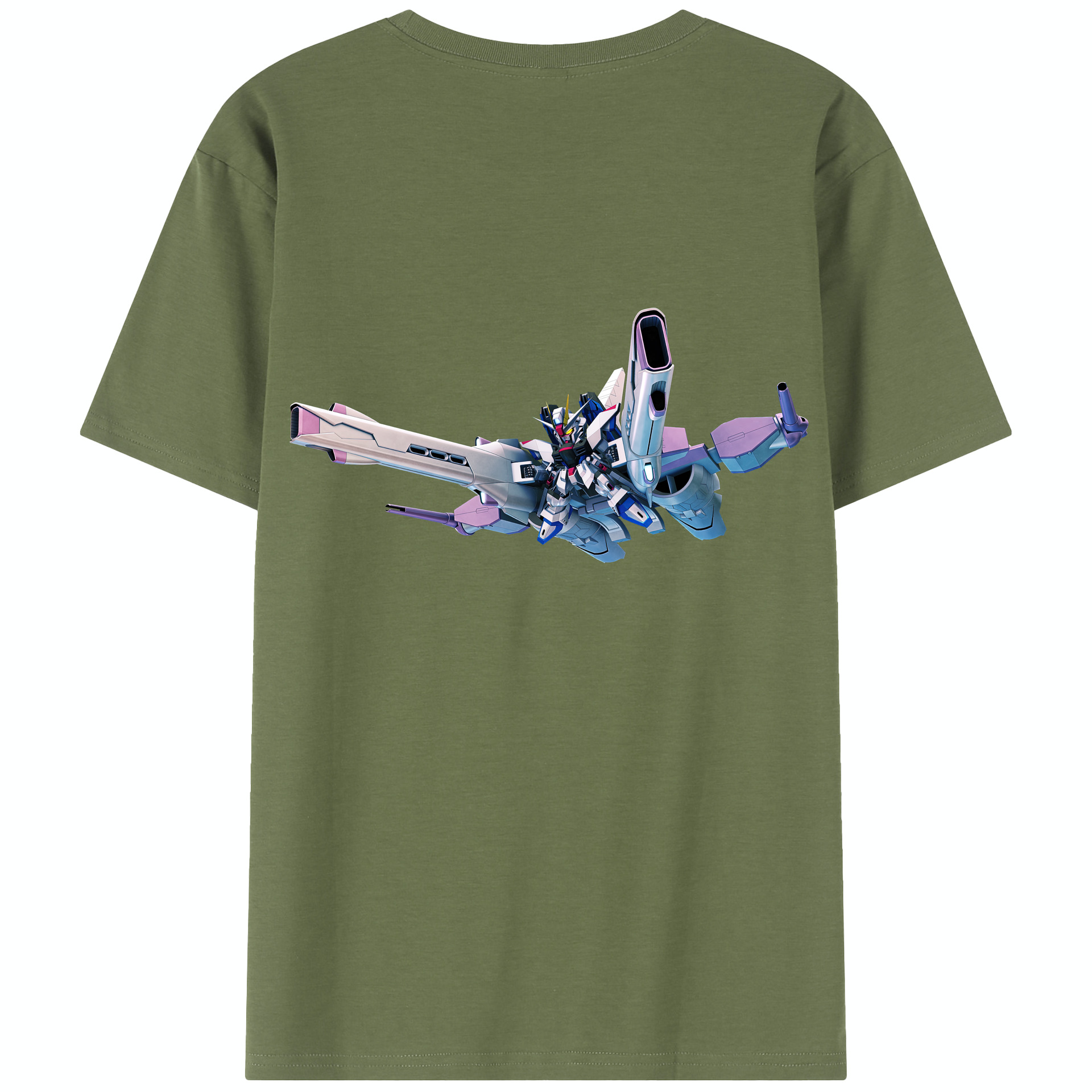 （画像用） 機動戦士ガンダム Mobile Suit Gundam 綿100％半袖Tシャツ（背面プリント）